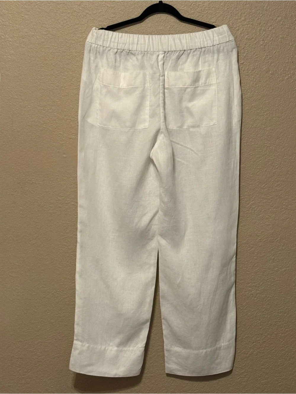 Everlane Easy pant white linen pull On wide leg